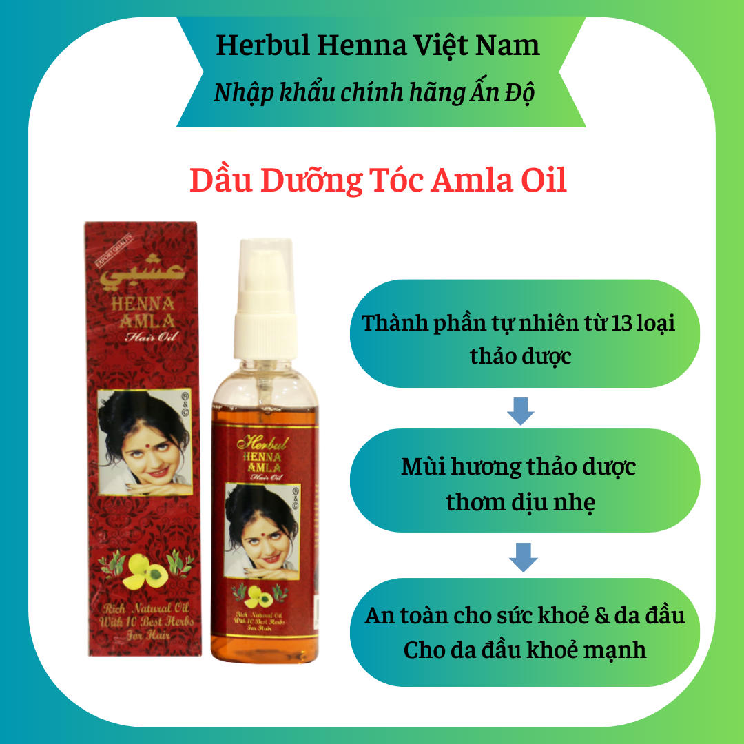 [Date 07.2025] Dầu dưỡng tóc Herbul Henna Amla Oil
