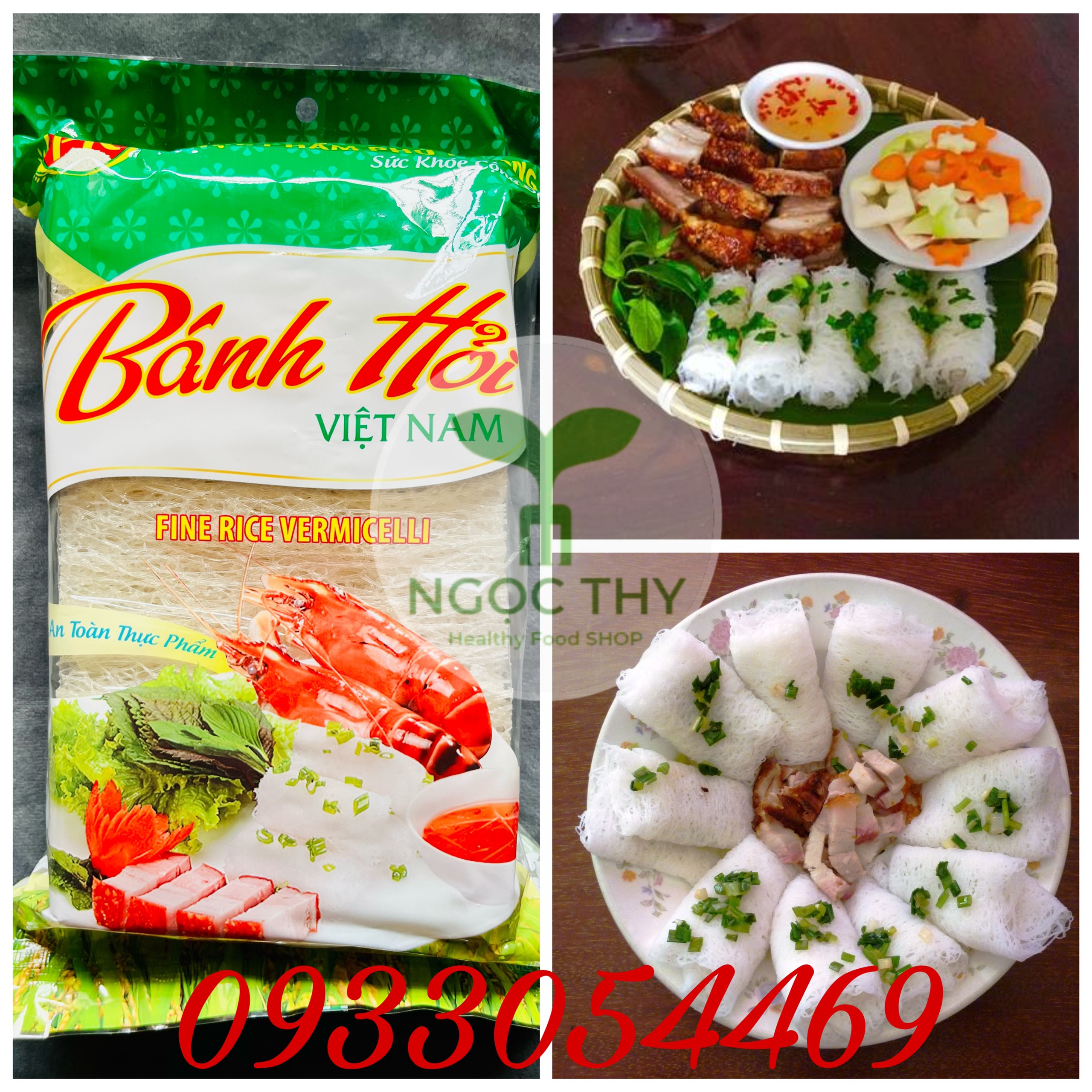 Bánh hỏi tươi đặc sản Sa Đéc Phú Khang 340gr/gói