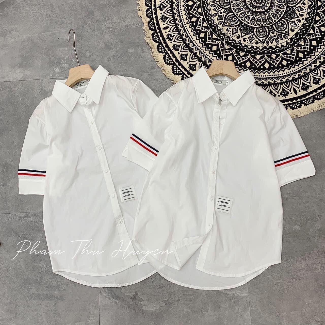 ÁO SƠ MI-ÁO SƠ MI TAY NGẮN  VẢI KATE NỮ PHONG CÁCH PHỐI ĐỒ CỰC ĐẸP SIÊU HOT