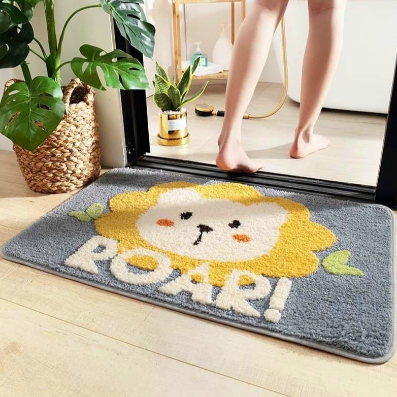 Thảm Lau Chân Nhà Tắm 40x60 , Thảm Nhà Bếp ,Thảm Phòng Khách ,Thảm Phòng Ngủ , Có Chống Trơn Trượt Bông Mịn, Chống Ẩm Thấm Hút Tốt