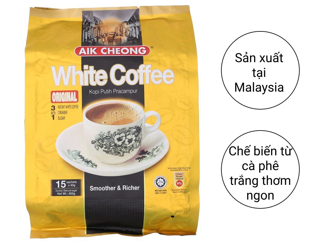 White Coffee 3 in 1 Aik Cheong Malaysia 600g