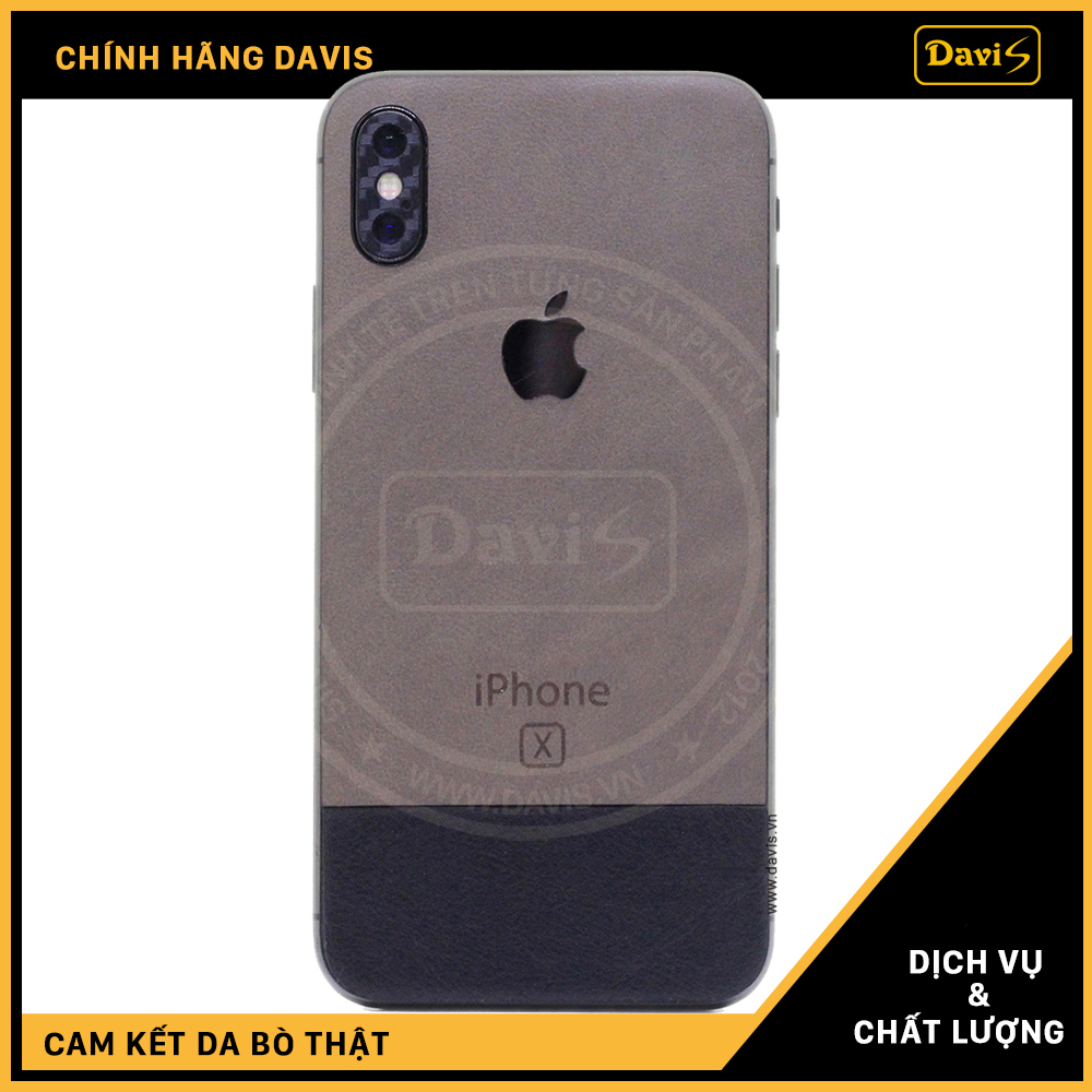 Leather skin for iPhone X -Davis