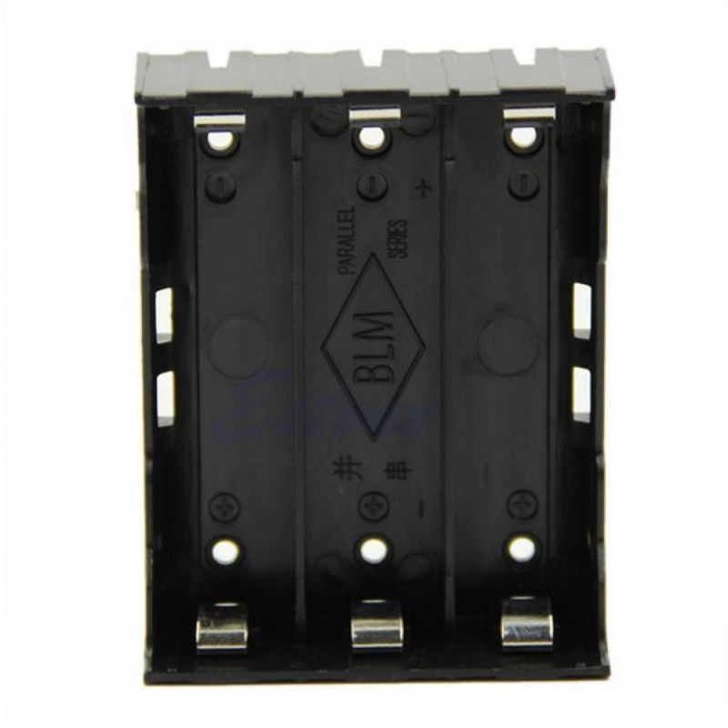 khay 2p))Đế Pin Li-ion 18650 Khay Hàn 2 Pin