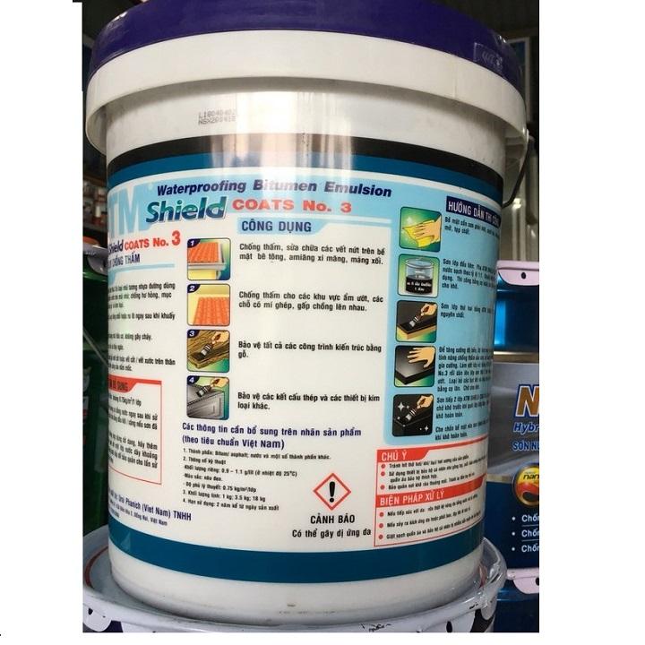 Sơn chống thấm Bitum ATM Shield Coat 3.5 kg