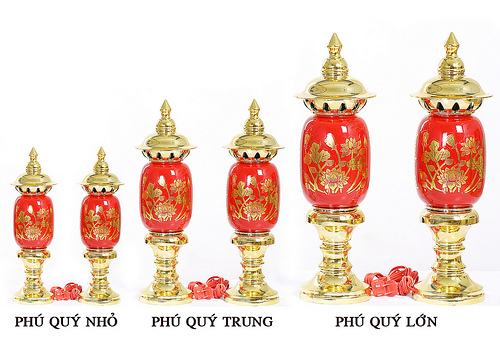 Đèn Thờ PHÚ QUÝ [ Bộ 2 cái] ( Tiểu - Trung - Đại)