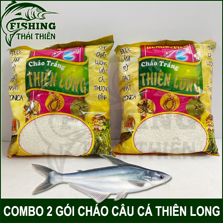 [HCM]Combo 2 gói mồi câu Cháo Thiên Long chuyên câu cá tra rô phi cá diêu hồng chép trắm trôi