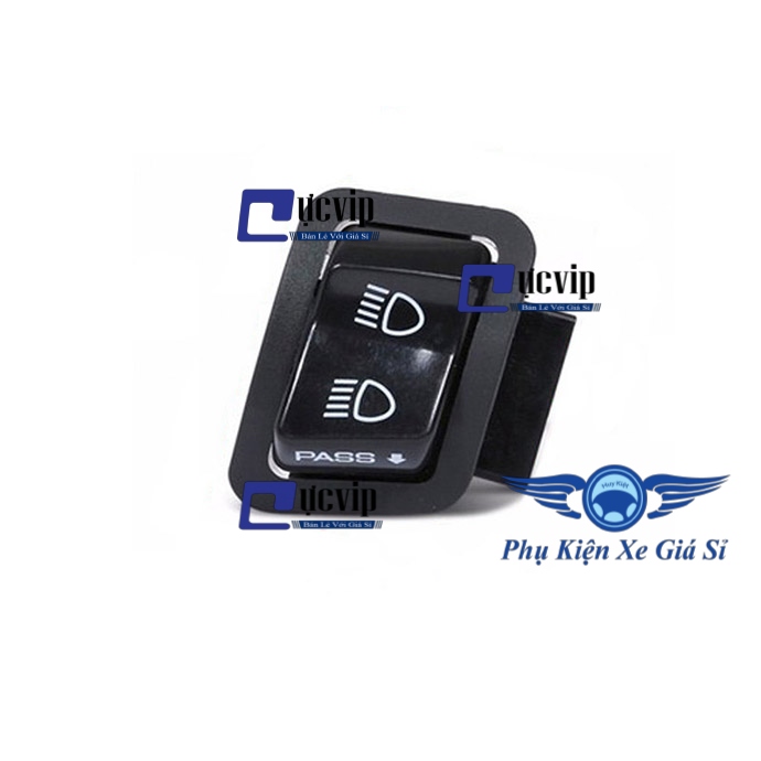 [HCM]Công tắc Pass Đá đèn pha (Tặng Jack Cắm) Wave Future Winner Lead SH Mode PCX Vision MS2853