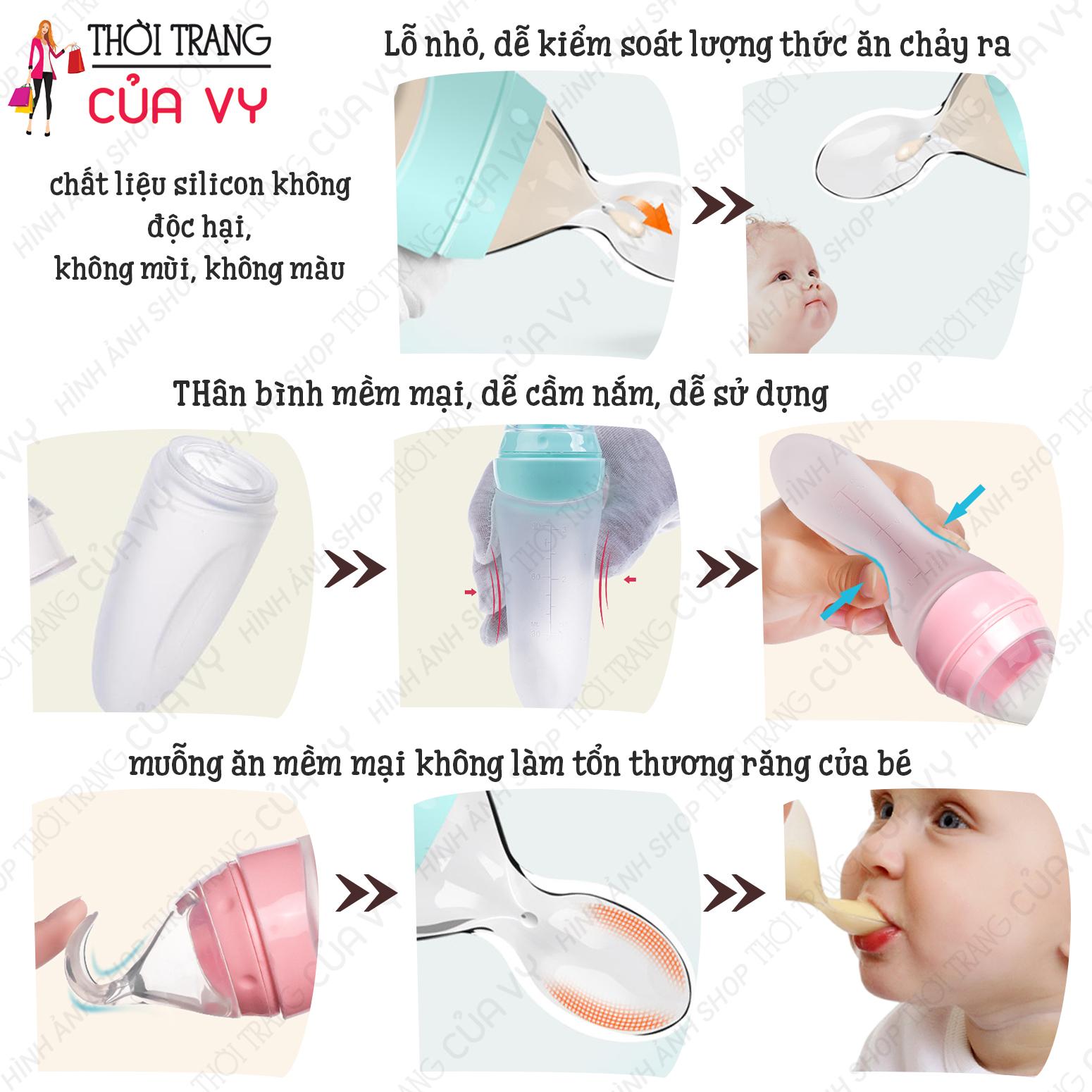 Bình thìa ăn Dặm Cho Bé