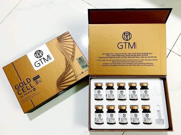 [HCM]Lẻ 1 lọ DNA GTM GOLD CELL cá hồi 5% căng bóng trắng sáng trẻ hóa da 3.3ml Hàn Quốc