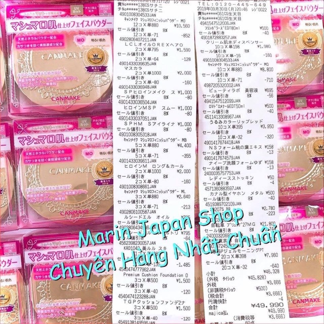 (Đủ bill, mua hàng) Phấn phủ Canmake Tokyo siêu mịn Nhật Bản