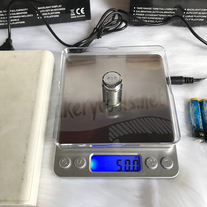 Cân điện tử mini 3kg - 0,1g có sạc