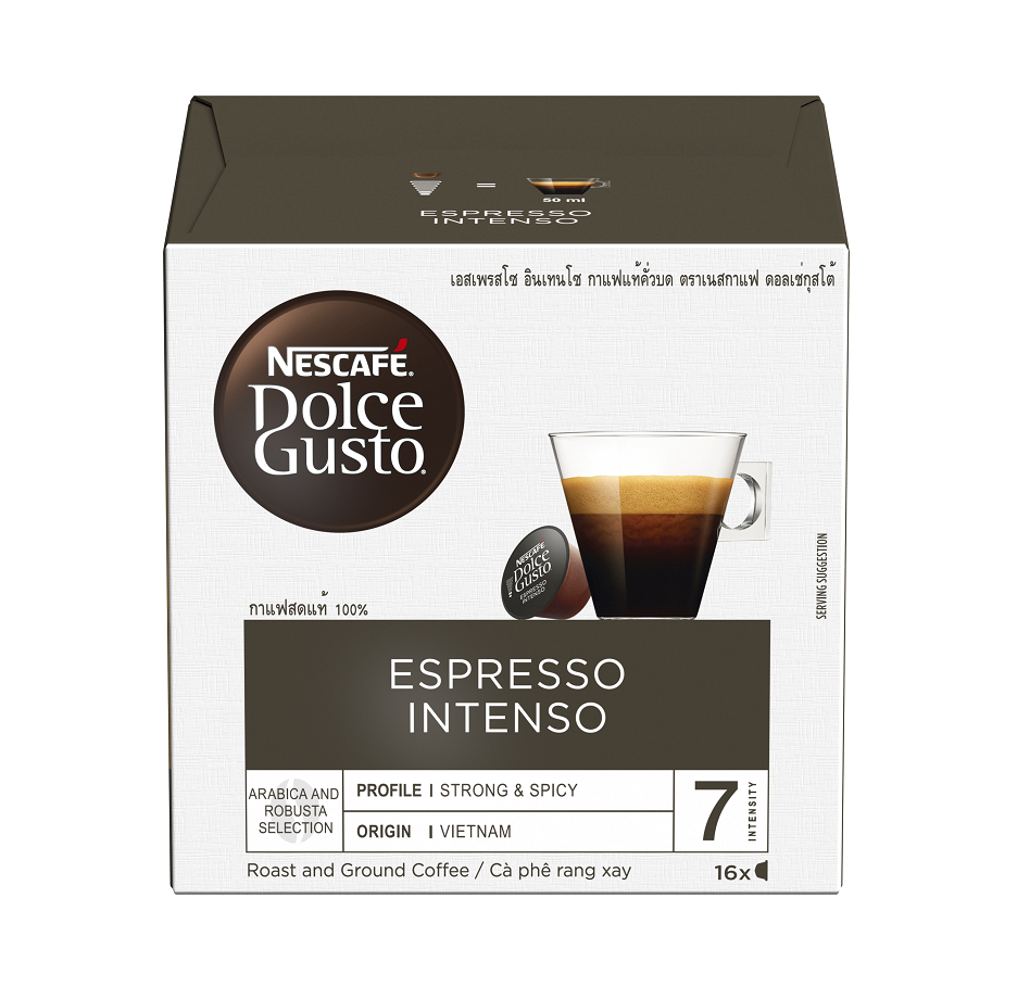 BÁO GIÁ Cà Phê Intenso | Shopee Lazada Sendo Tiki mới nhất 68 Hộp 16 Viên Nén Cà Phê Rang Xay Nescafe Dolce Gusto - Espresso Intenso (96g)