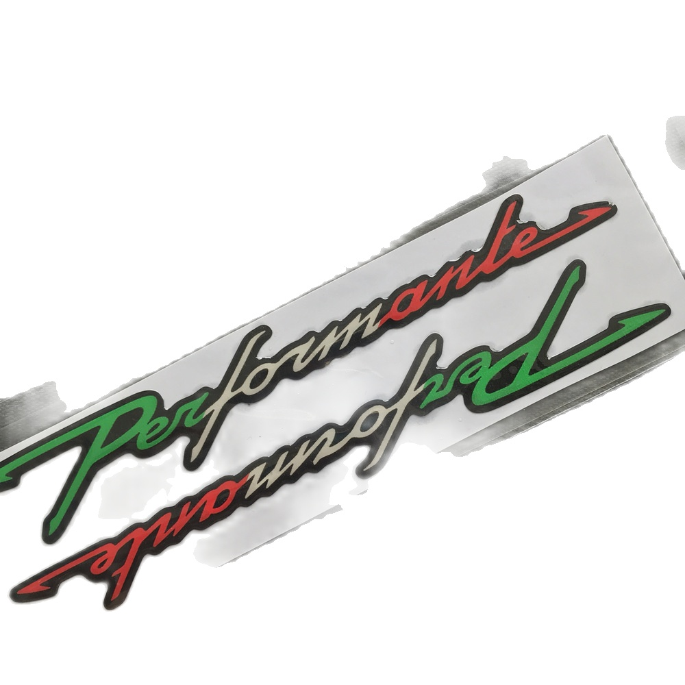 [HCM][CHUYÊN TEM ] TEM DÁN XE CHỮ PERFORMANTE NỔI TRANG TRÍ CHO NHIỀU LOẠI XE  KEO CỰC DÍNH (3 MÀU)