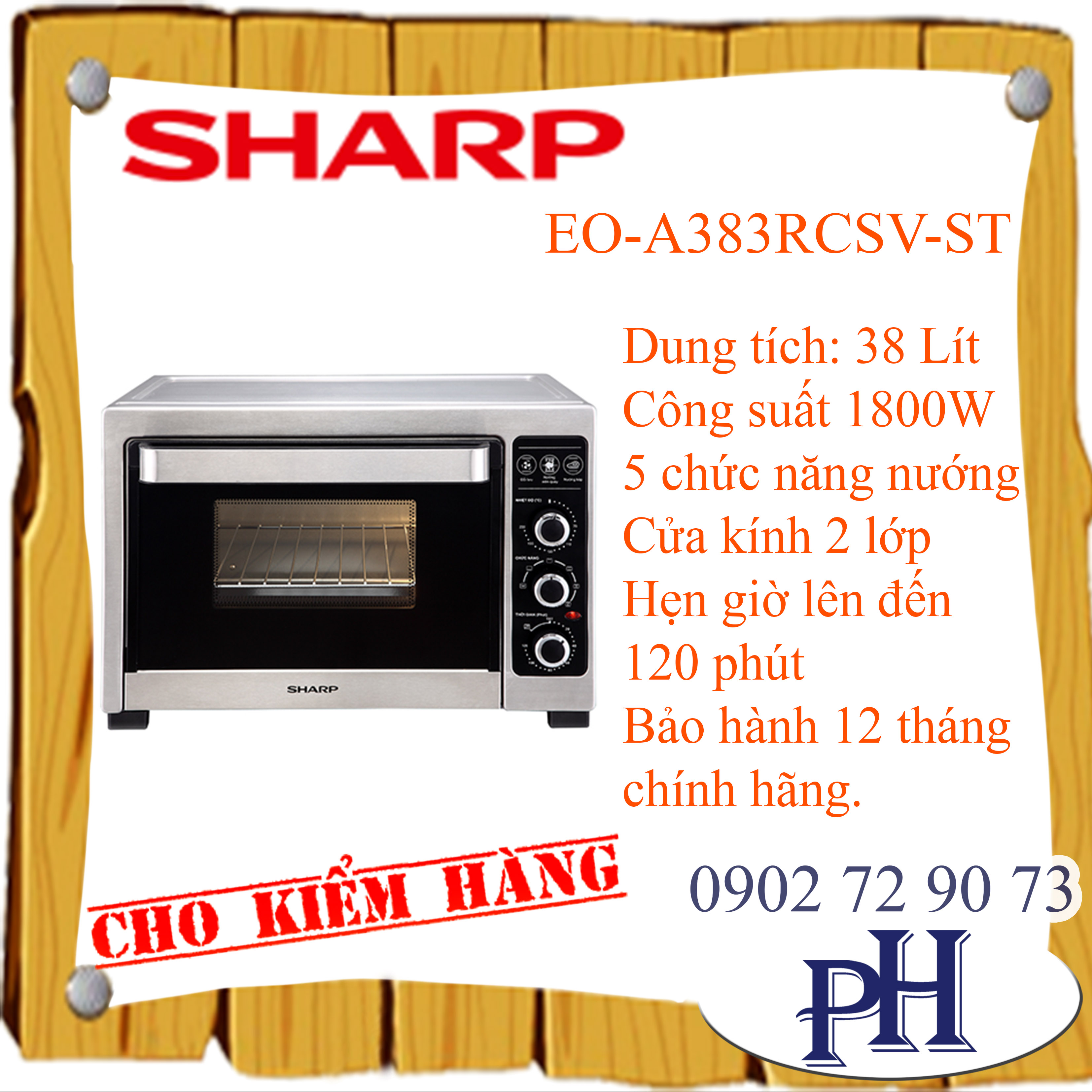 [HCM]Lò Nướng SHARP EO-A383RCSV-ST