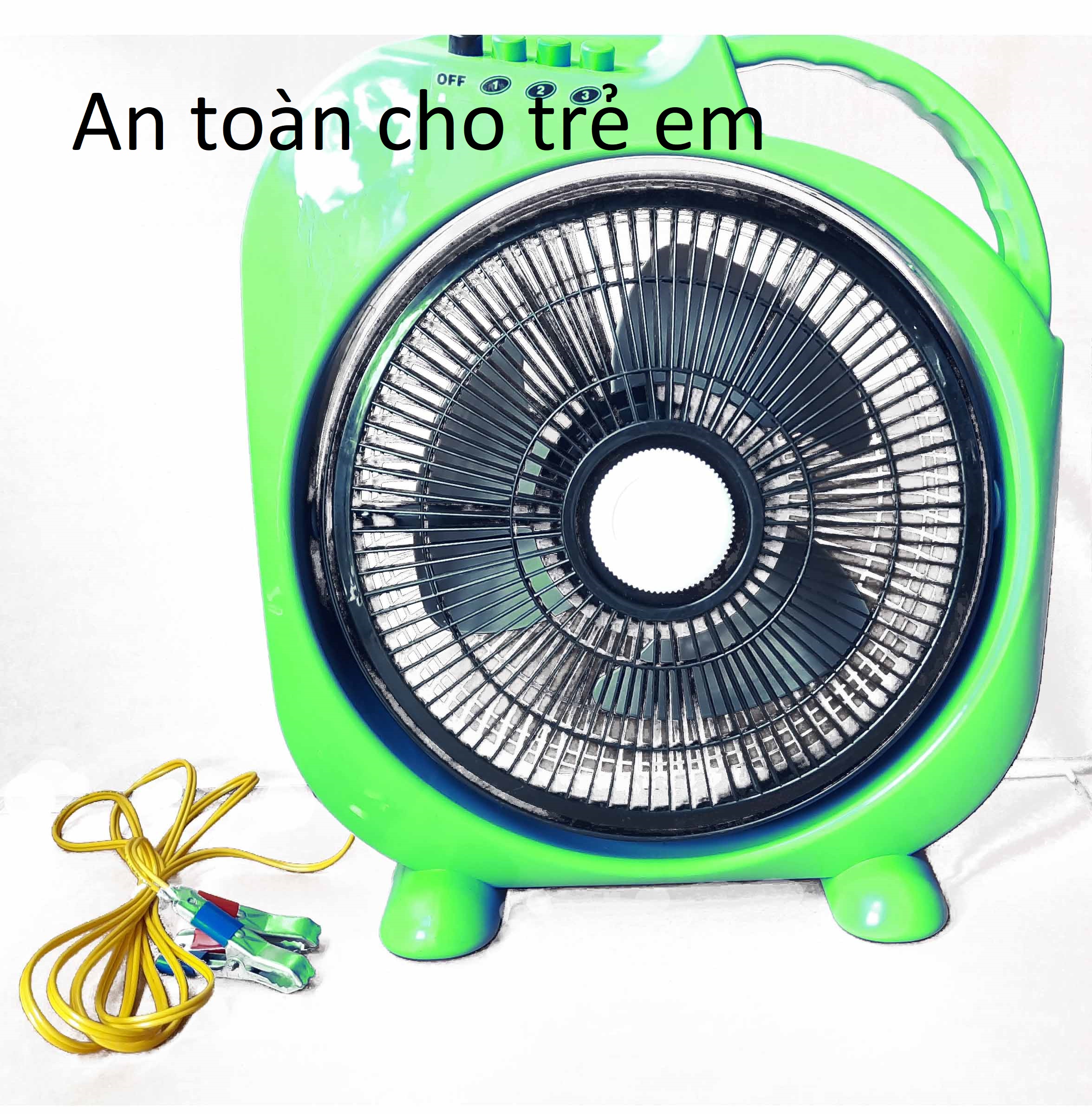[HCM]Quạt hộp 12V kẹp bình acquy.