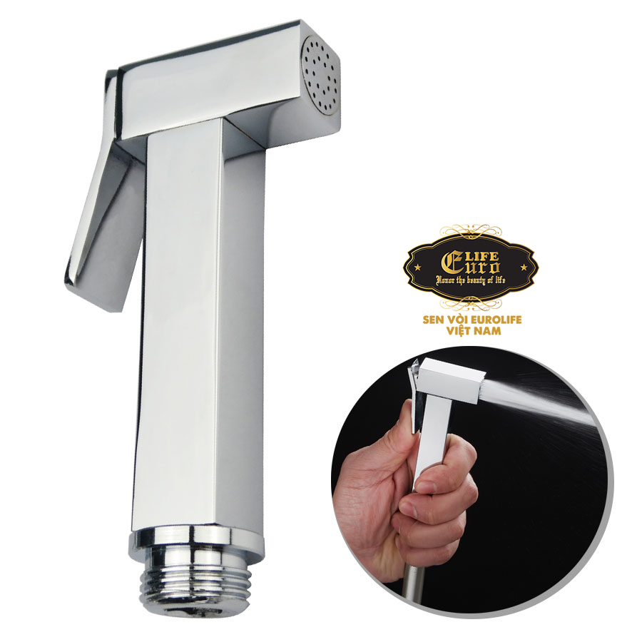 Tay xịt vệ sinh đồng vuông  Eurolife EL-H-X03.