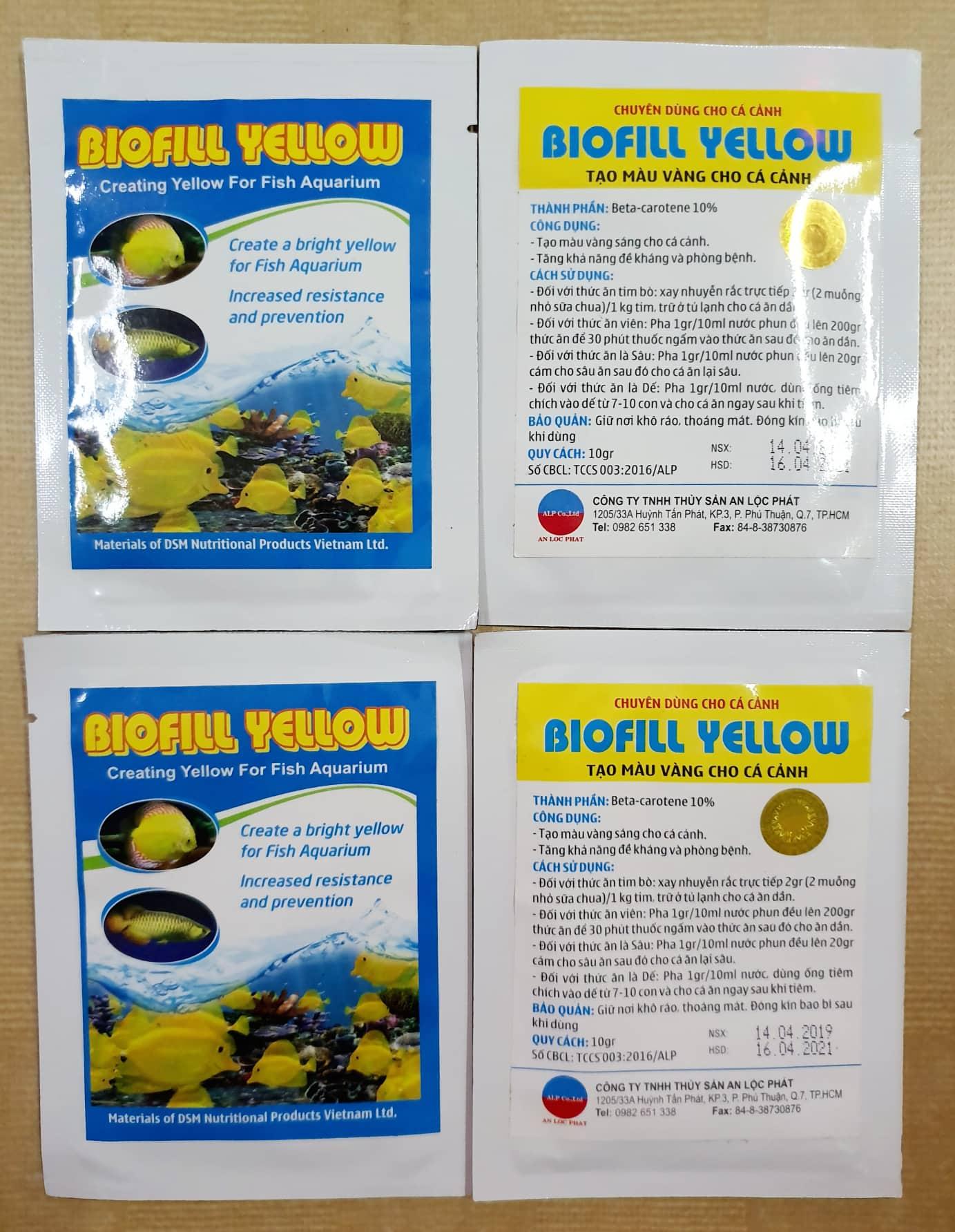Biofill Yellow – sắc tố vàng cho cá cảnh