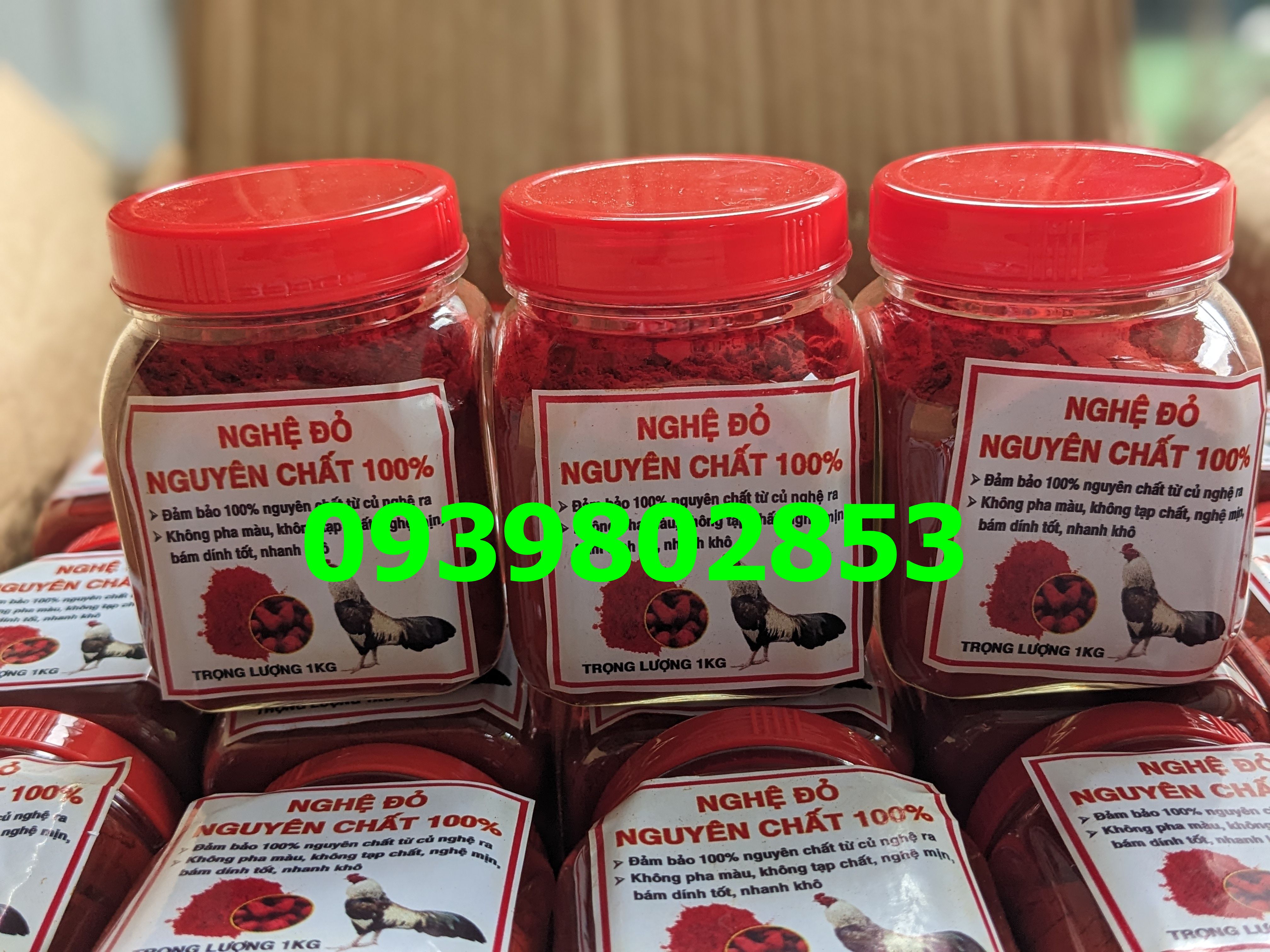 Nghệ đỏ cho gà đá nguyên chất keo 100g