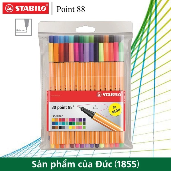 Bộ 30 Bút kim STABILO Point 88 0.4mm