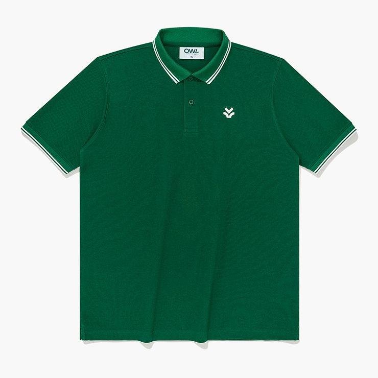 Áo polo Owlbrand Striped/Xanh lá