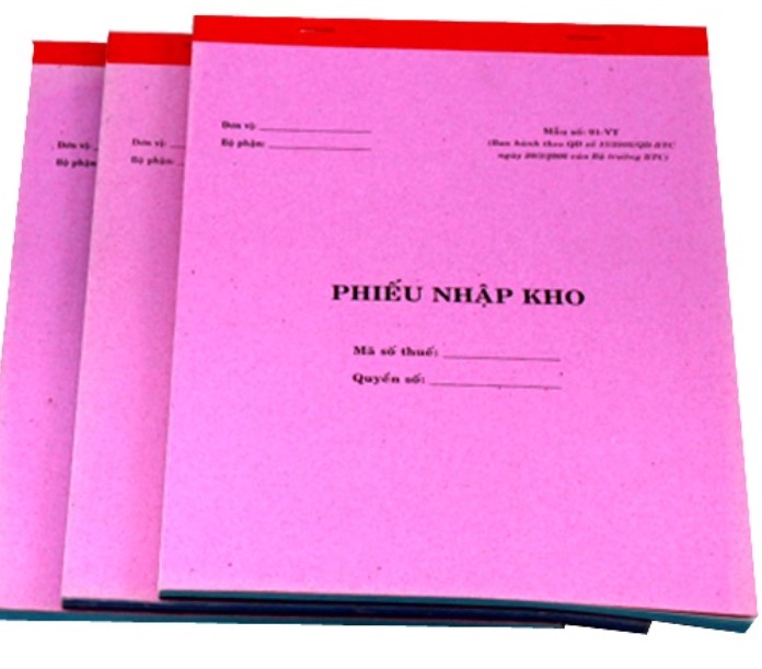 Phiếu nhập kho 2 liên A4
