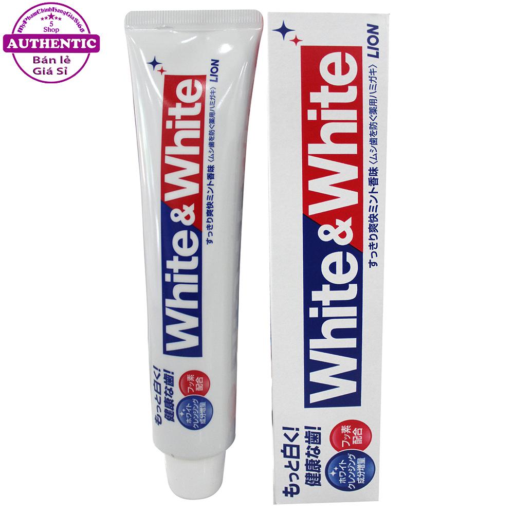KEM ĐÁNH RĂNG WHITE & WHITE LION NHẬT BẢN