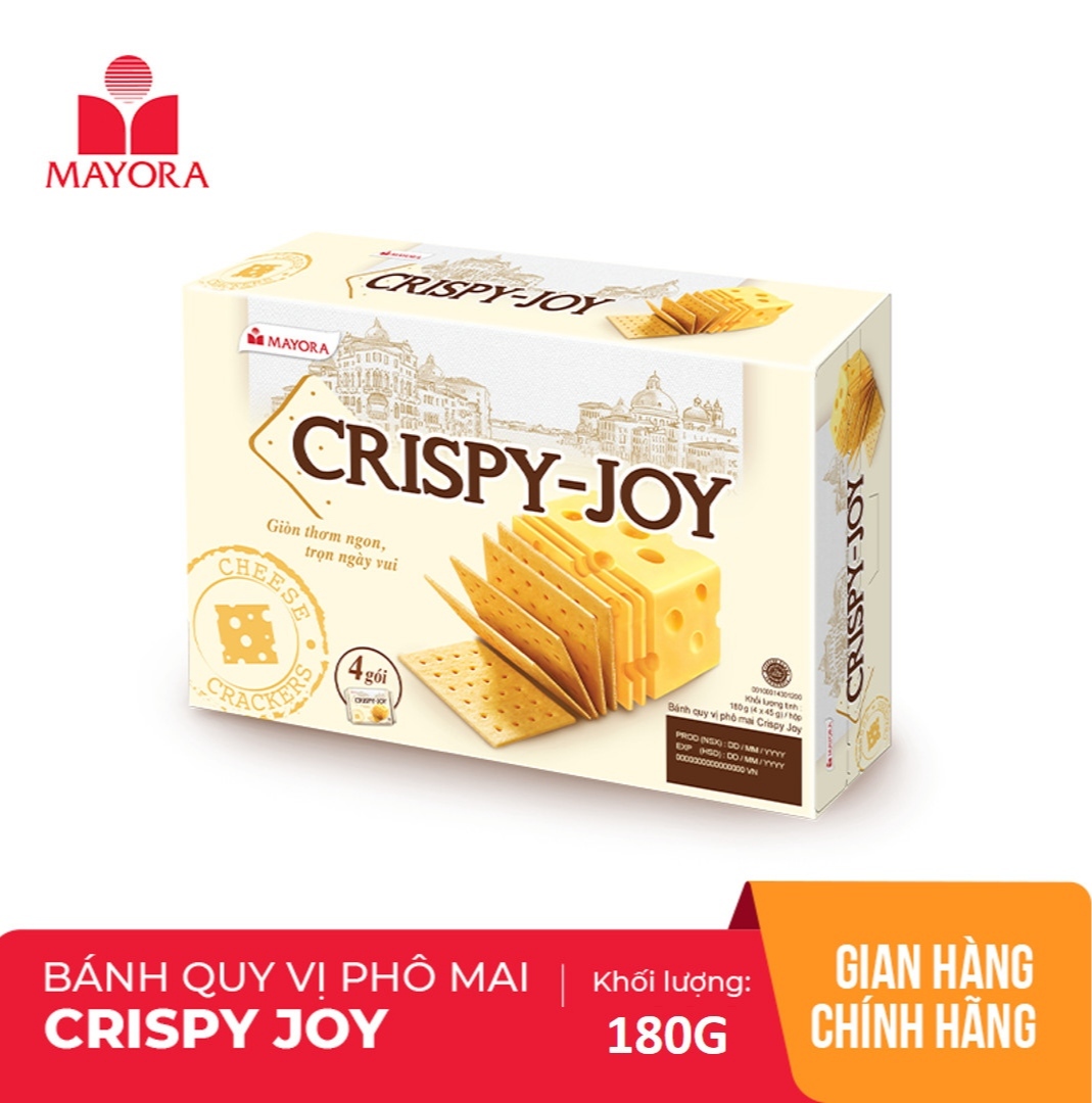 BÁNH QUY VỊ PHÔ MAI CRISPY JOY 180G