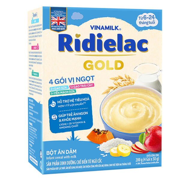 Bột ăn dặm Ridielac Gold