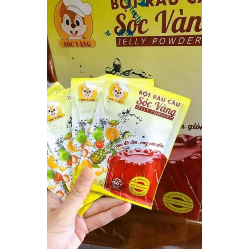 HỘP BỘT RAU CÂU DẺO SÓC VÀNG