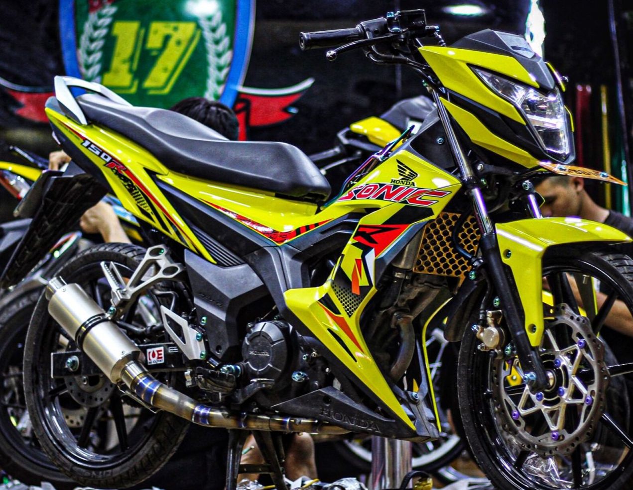 Tem rời honda sonic 150 vàng - tem chuẩn hình - không phai màu