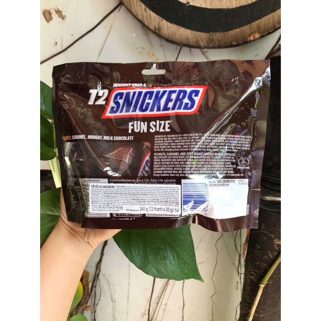 Kẹo Sôcôla Snickers Nhân Đậu Phộng Chocolate