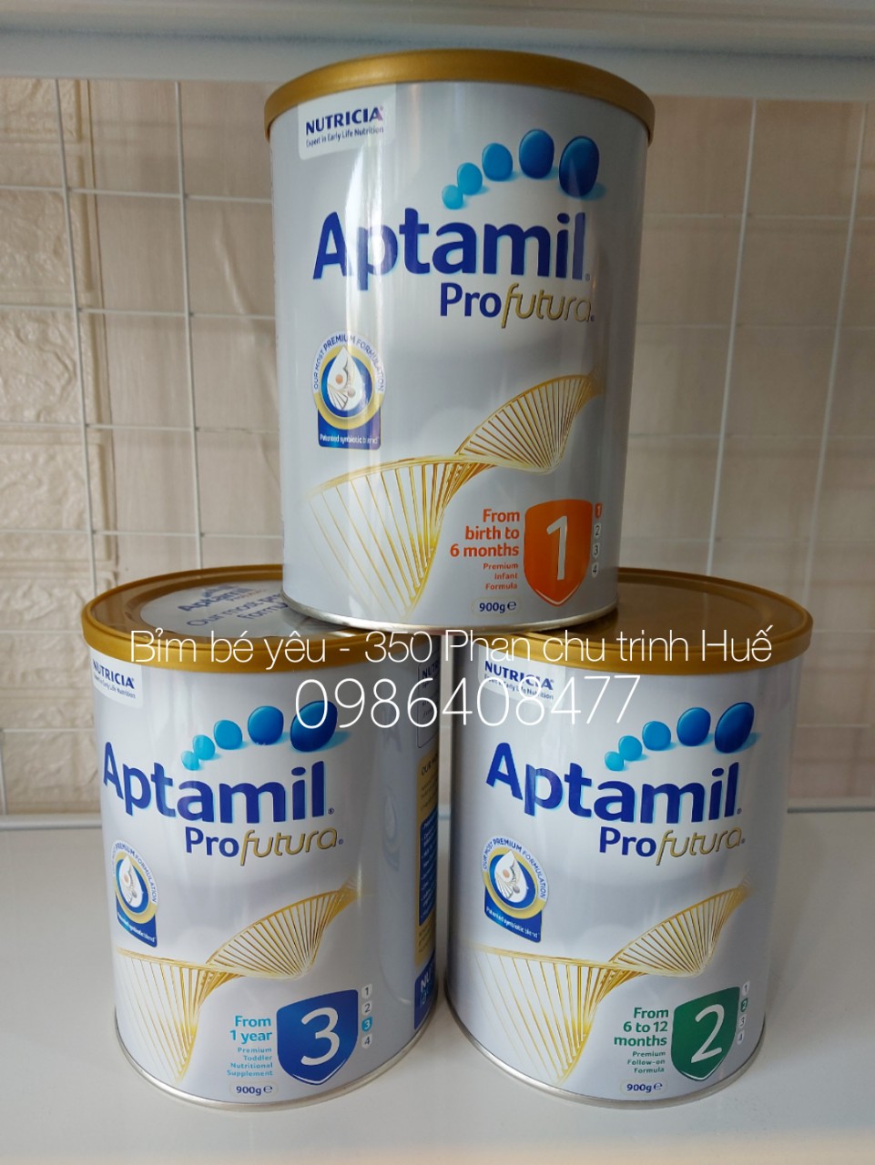 Sữa Aptamil Profutura 900g đủ số 1 2 3 (Mẫu mới)