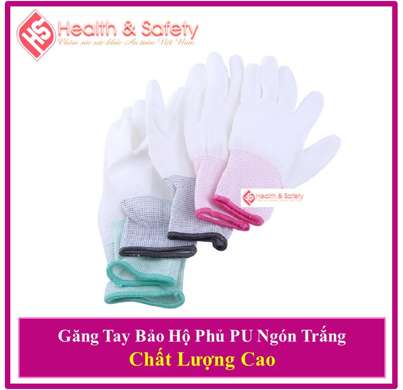Combo 20 double PU coating gloves fingerless White used in labor, industrial electronic-goods Vietnam export-genuine goods safety Mart official