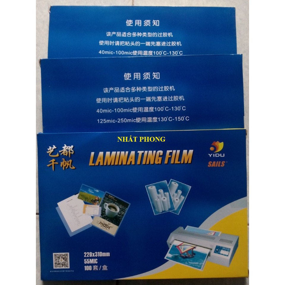 Màng ép Plastic CHÍNH HÃNG YIDU A4 55mic