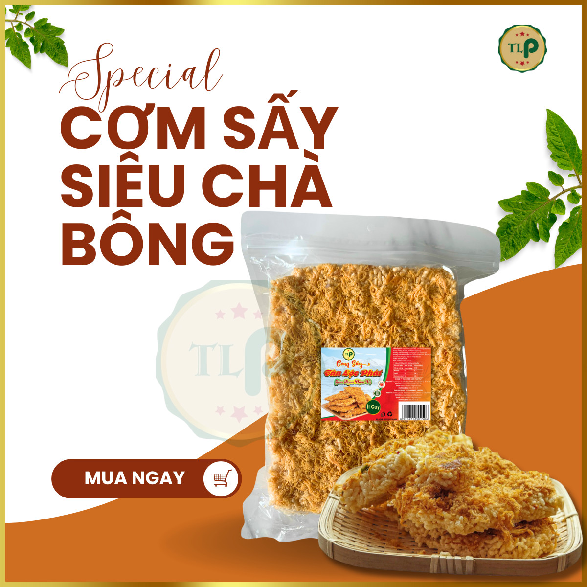 CƠM SẤY SIÊU CHÀ BÔNG TÂN LỘC PHÁT BỊCH 130G
