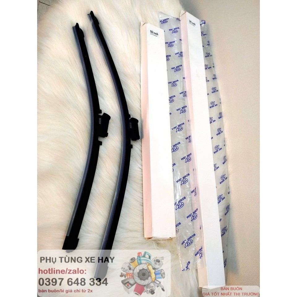 Đôi gạt mưa ☁ silicon ☁ ford ecosport🍣 2014 tới 2017 hãng bosm🍣 - sử dụng lưỡi gạt từ doly