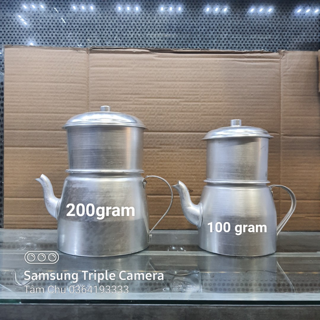 Phin pha cà phê nhôm to 100 gram Phin cafe 1 Lạng