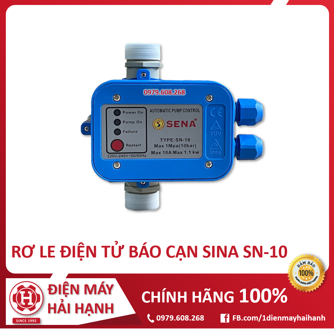 RƠ LE ĐIỆN TỬ BÁO CẠN SINA SN-10