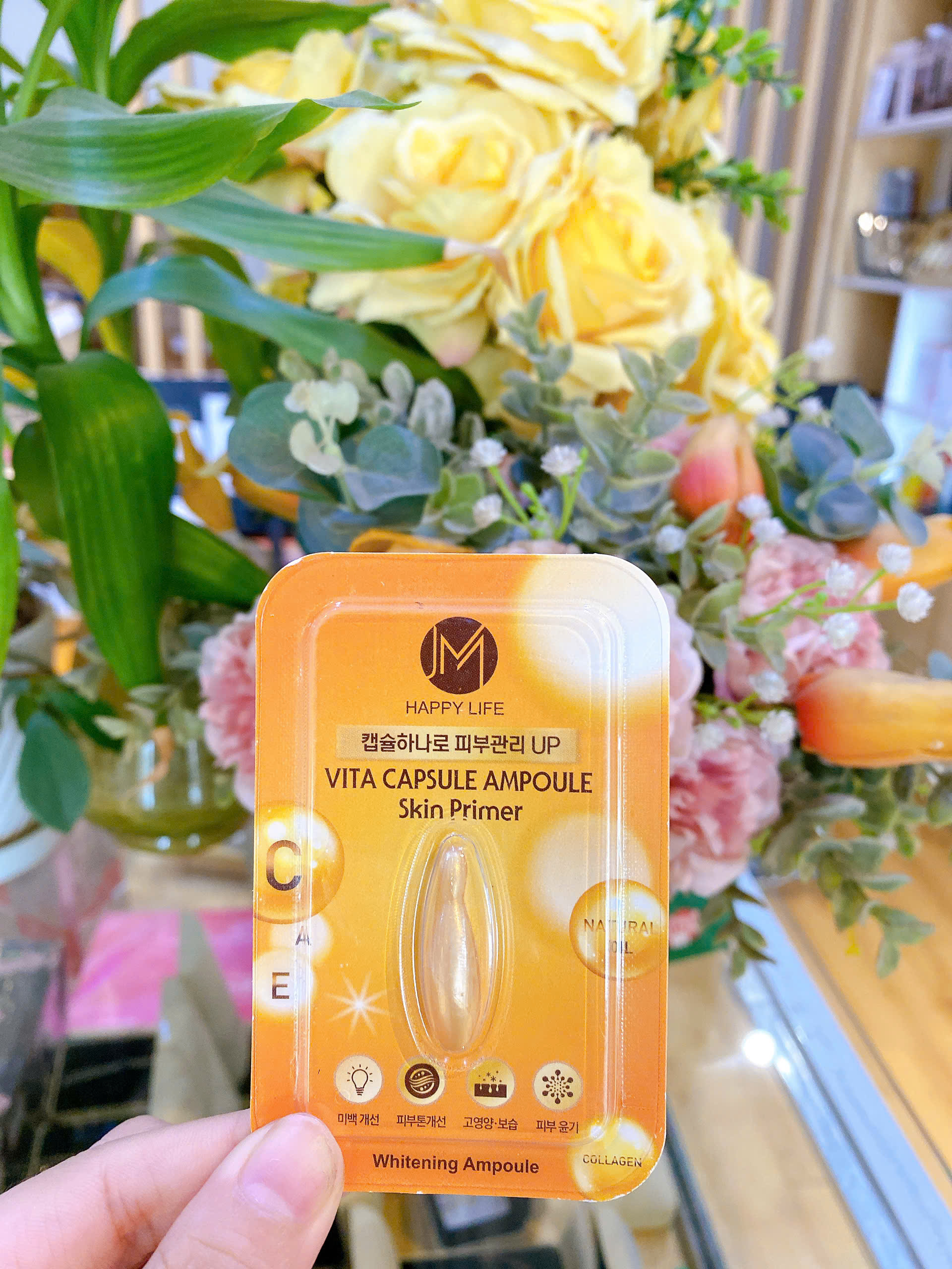 Viên Collagen tươi trắng da, chống lão hóa Ammud Multi Vita Ampoule Hàn Quốc hộp 38v