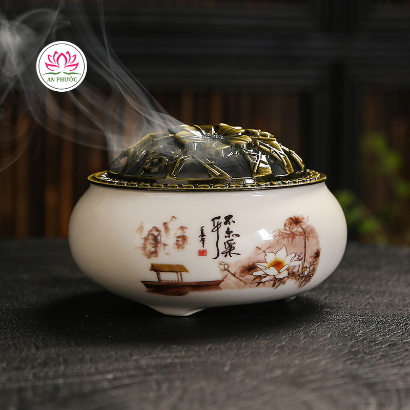 Lư gốm xông trầm