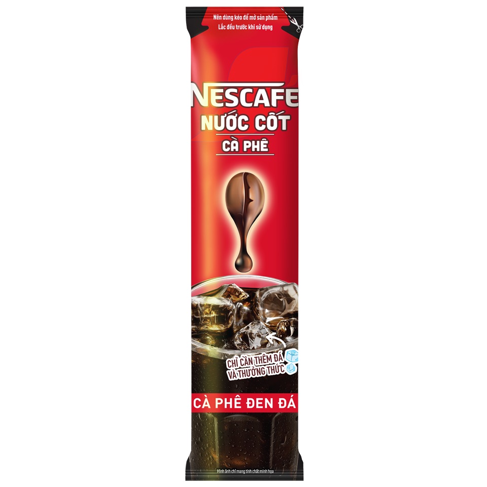 NESCAFE (hộp ĐEN 375ml / 5 gói) NƯỚC CỐT CÀ PHÊ ĐEN NESTLE Coffee
