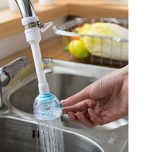 Water Filter Splash KitChen Shower Tap Water Spray Water Saver 360 Rotating Faucet Water Filter Telescopic Water-Saving Nozzle with Filter Faucet Fits Standard Faucets No-Cracking No-Leakage