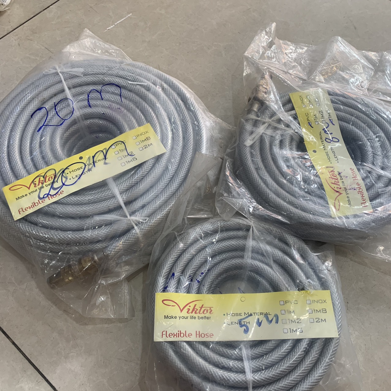 bộ vòi xịt rửa xe, tưới cây... tăng áp