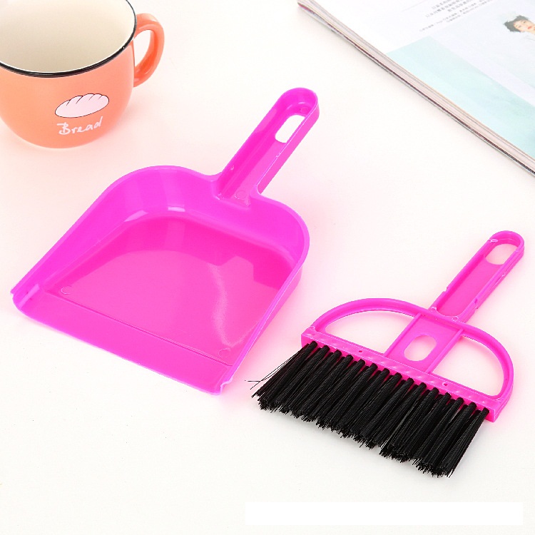 Bộ chổi khay mini vệ sinh cho hamster thú cưng