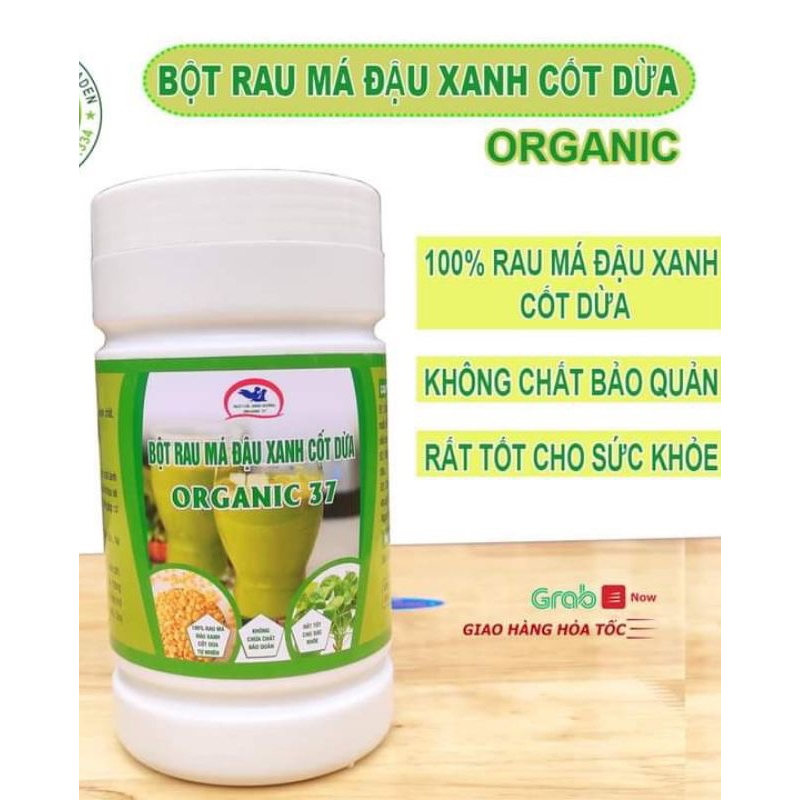 Combo 3 hộp Bột rau má đậu xanh cốt dừa 500g