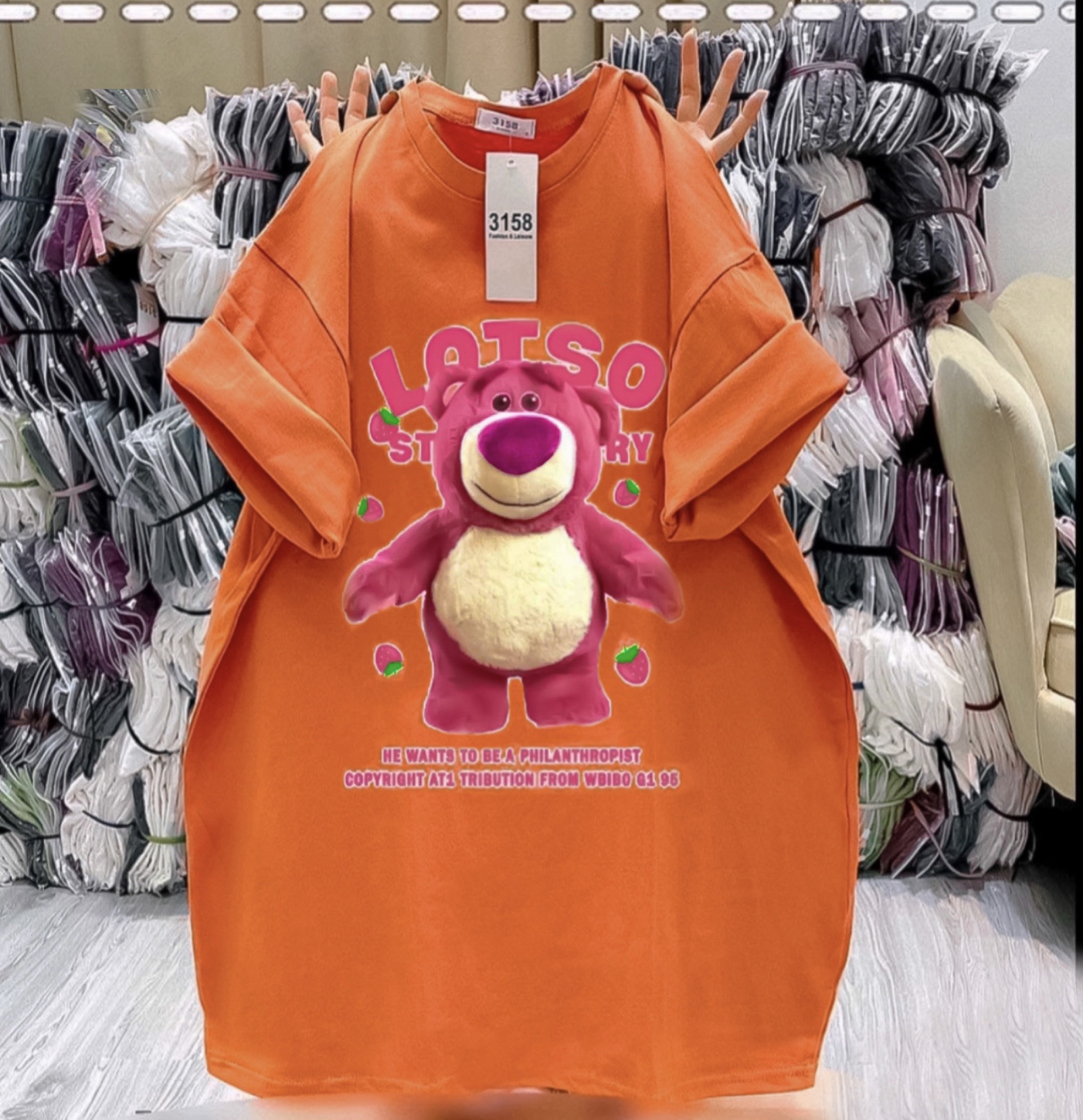Áo thun Gấu Lotso