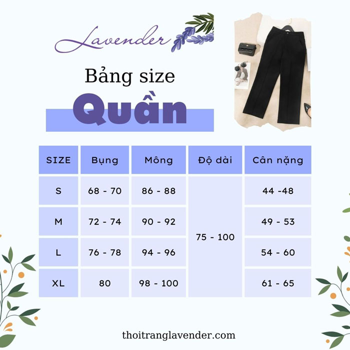 Quần âu nữ dáng lửng LAVENDER ống suông basic chất co giãn nhẹ Q2456