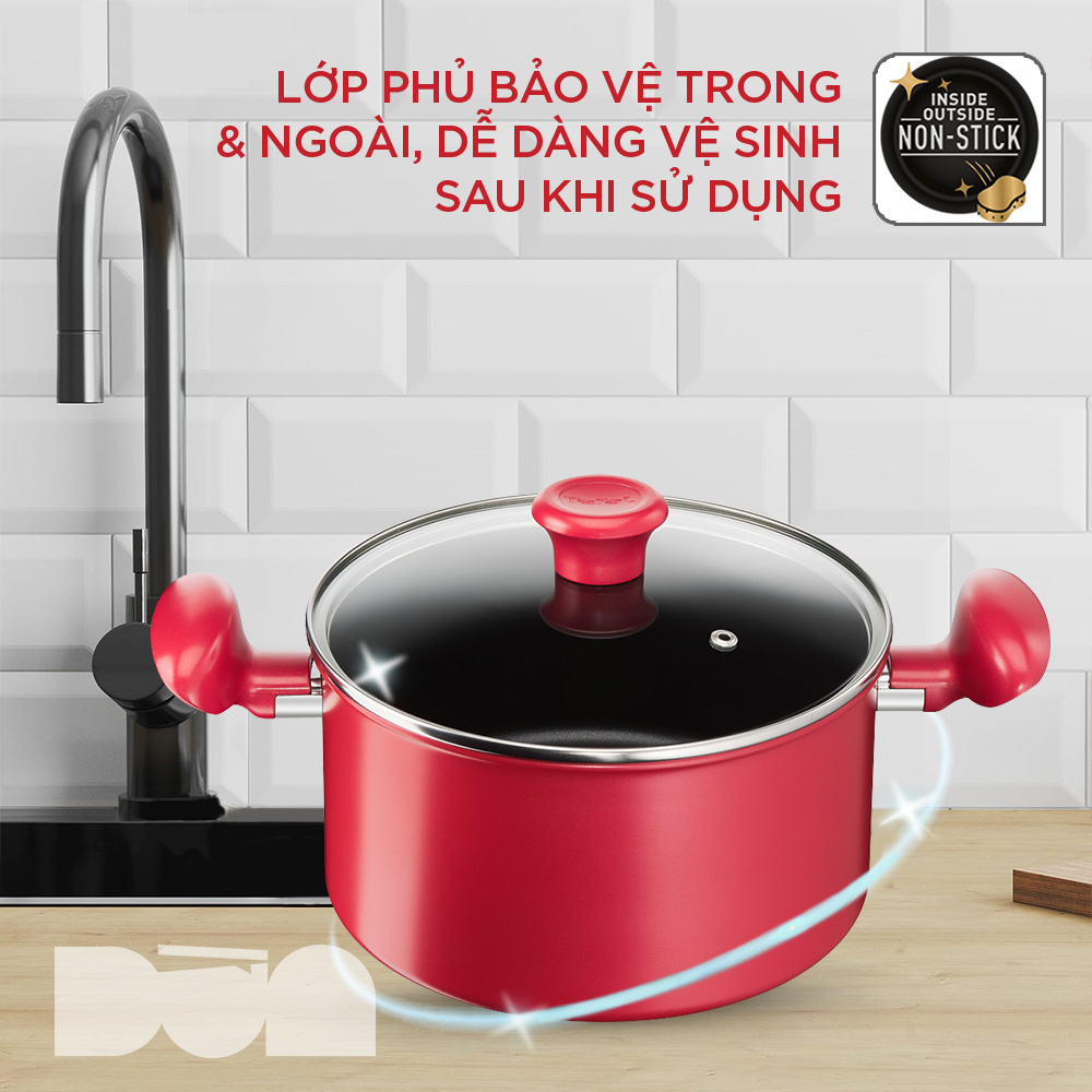 Nồi Tefal chống dính dùng cho bếp từ - So Chef 22cm