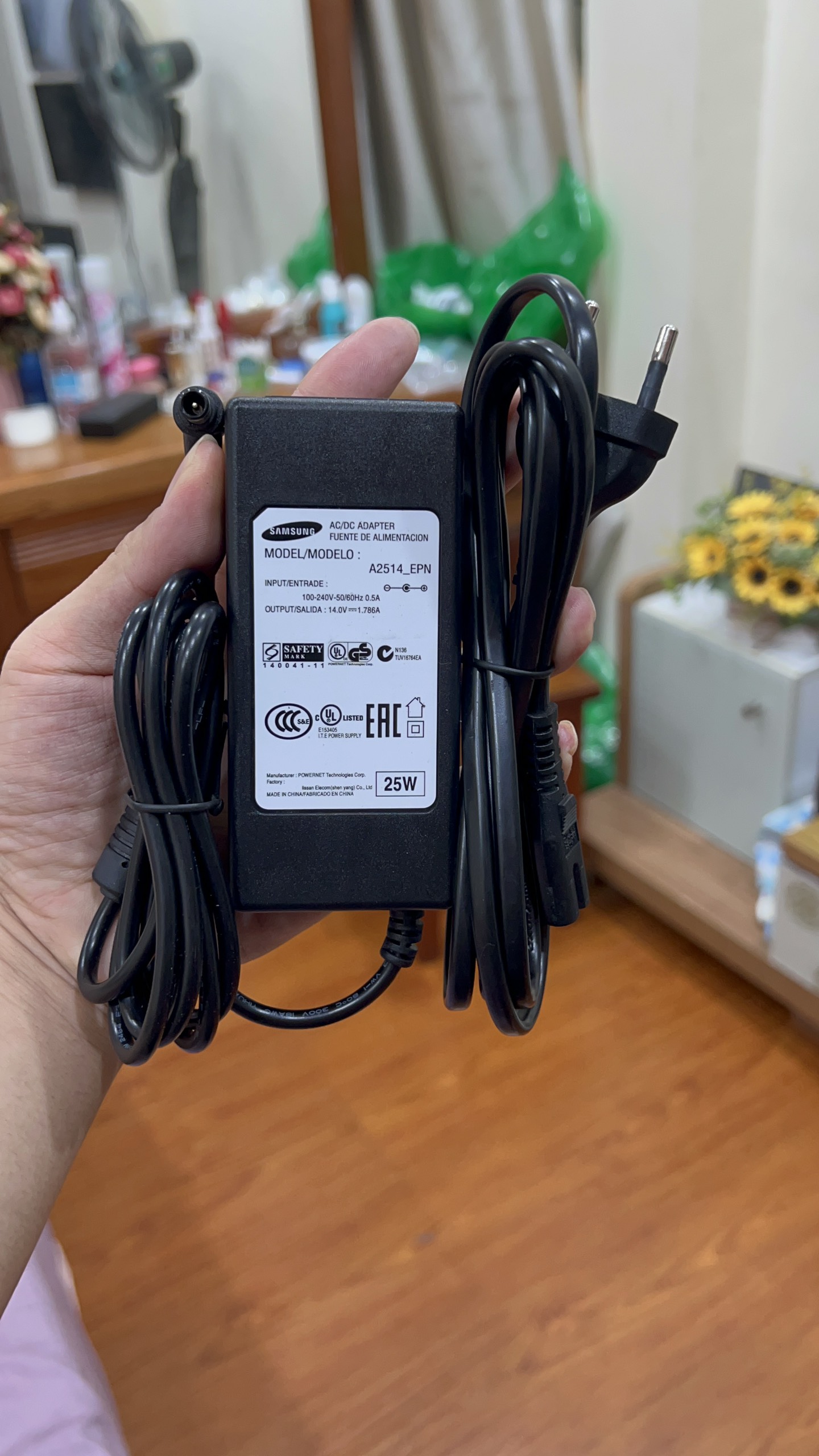 ADAPTER MÀN HÌNH SAMSUNG 14V- 1.786A