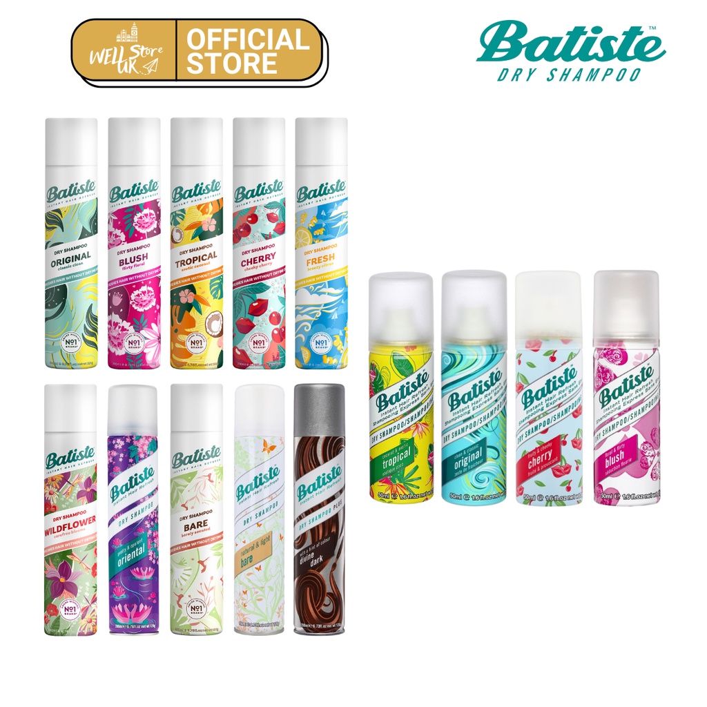 Dầu Gội Khô Batiste Dry Shampoo 200ml